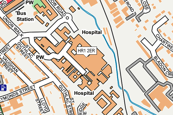 HR1 2ER map - OS OpenMap – Local (Ordnance Survey)