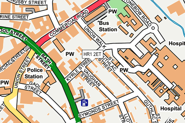 HR1 2ET map - OS OpenMap – Local (Ordnance Survey)