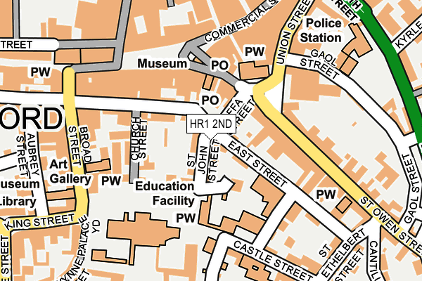 HR1 2ND map - OS OpenMap – Local (Ordnance Survey)