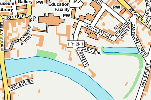 HR1 2NH map - OS OpenMap – Local (Ordnance Survey)