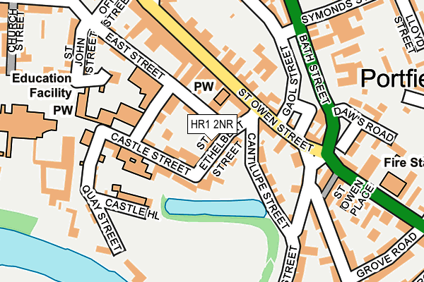 HR1 2NR map - OS OpenMap – Local (Ordnance Survey)