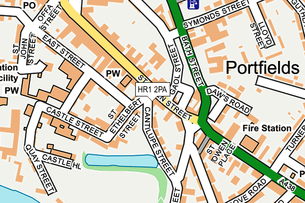 HR1 2PA map - OS OpenMap – Local (Ordnance Survey)