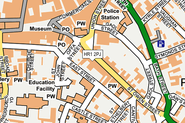 HR1 2PJ map - OS OpenMap – Local (Ordnance Survey)