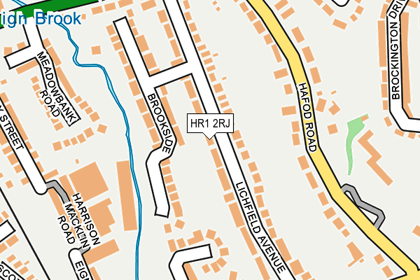 HR1 2RJ map - OS OpenMap – Local (Ordnance Survey)