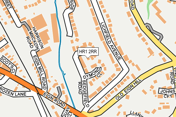 HR1 2RR map - OS OpenMap – Local (Ordnance Survey)