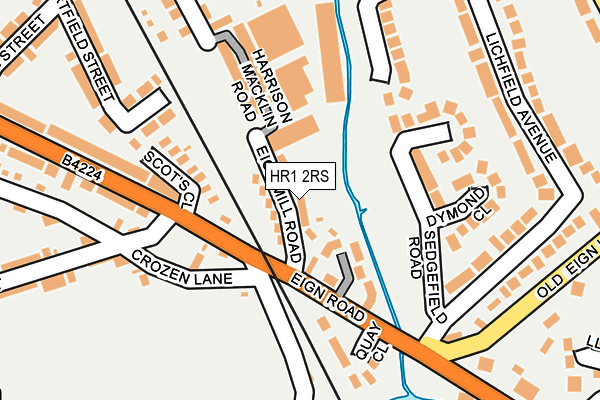 HR1 2RS map - OS OpenMap – Local (Ordnance Survey)