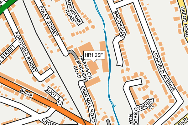 HR1 2SF map - OS OpenMap – Local (Ordnance Survey)