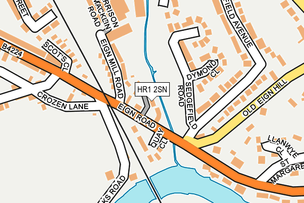 HR1 2SN map - OS OpenMap – Local (Ordnance Survey)