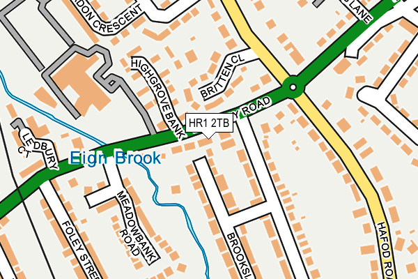HR1 2TB map - OS OpenMap – Local (Ordnance Survey)