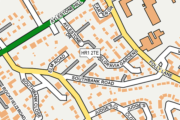 HR1 2TE map - OS OpenMap – Local (Ordnance Survey)