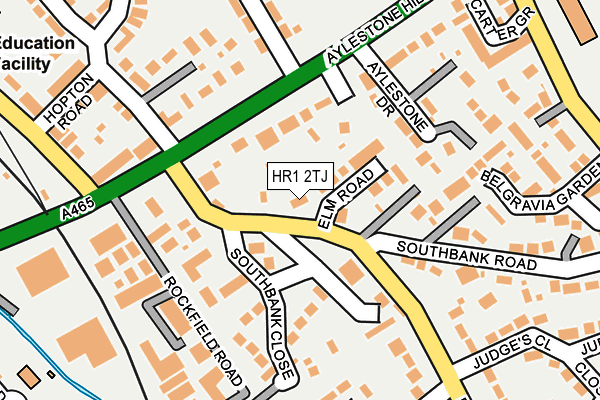 HR1 2TJ map - OS OpenMap – Local (Ordnance Survey)