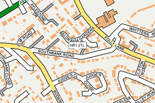 HR1 2TL map - OS OpenMap – Local (Ordnance Survey)