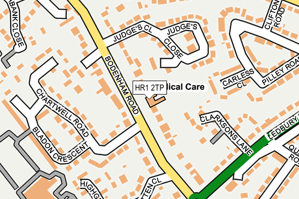 HR1 2TP map - OS OpenMap – Local (Ordnance Survey)