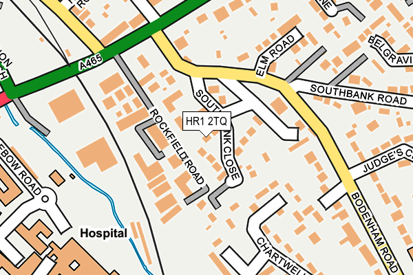 HR1 2TQ map - OS OpenMap – Local (Ordnance Survey)