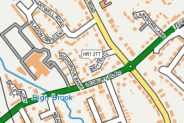 HR1 2TT map - OS OpenMap – Local (Ordnance Survey)
