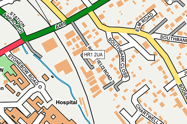 HR1 2UA map - OS OpenMap – Local (Ordnance Survey)