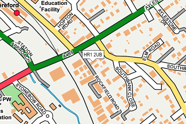 HR1 2UB map - OS OpenMap – Local (Ordnance Survey)