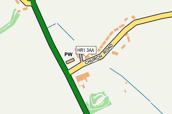 HR1 3AA map - OS OpenMap – Local (Ordnance Survey)