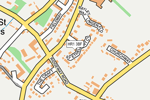 HR1 3BF map - OS OpenMap – Local (Ordnance Survey)