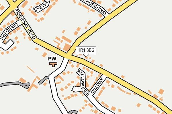 HR1 3BG map - OS OpenMap – Local (Ordnance Survey)