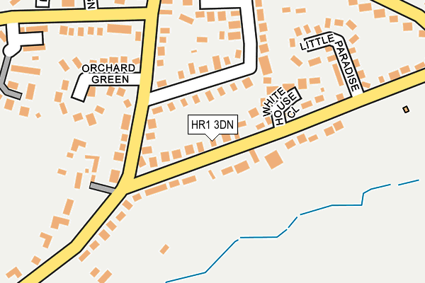 HR1 3DN map - OS OpenMap – Local (Ordnance Survey)