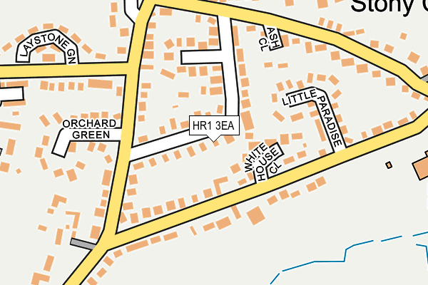 HR1 3EA map - OS OpenMap – Local (Ordnance Survey)