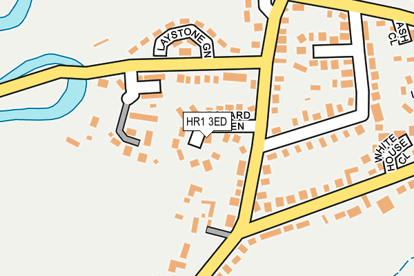 HR1 3ED map - OS OpenMap – Local (Ordnance Survey)