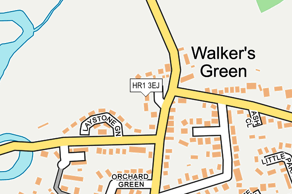 HR1 3EJ map - OS OpenMap – Local (Ordnance Survey)