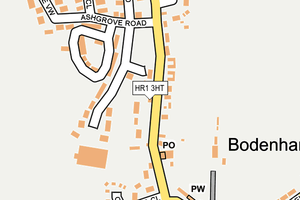 HR1 3HT map - OS OpenMap – Local (Ordnance Survey)