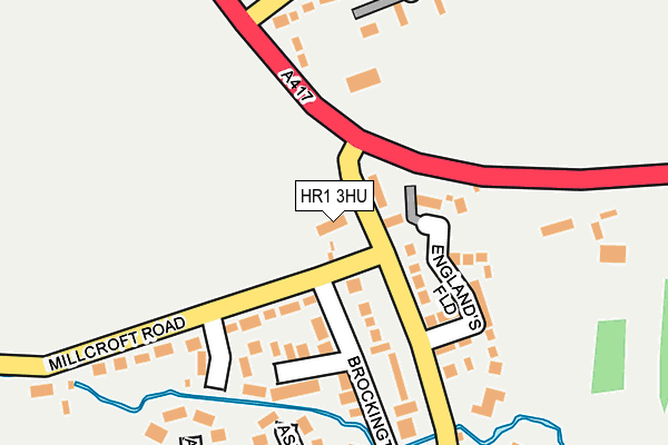 HR1 3HU map - OS OpenMap – Local (Ordnance Survey)