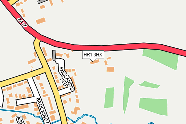 HR1 3HX map - OS OpenMap – Local (Ordnance Survey)