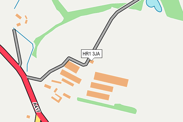 HR1 3JA map - OS OpenMap – Local (Ordnance Survey)