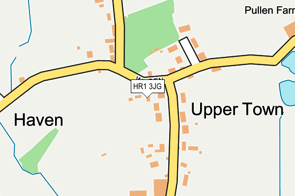 HR1 3JG map - OS OpenMap – Local (Ordnance Survey)