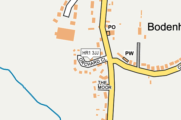 HR1 3JJ map - OS OpenMap – Local (Ordnance Survey)