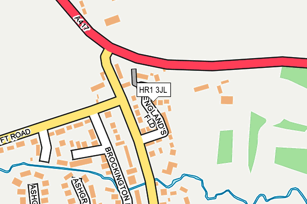 HR1 3JL map - OS OpenMap – Local (Ordnance Survey)