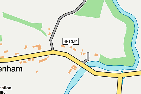 HR1 3JY map - OS OpenMap – Local (Ordnance Survey)