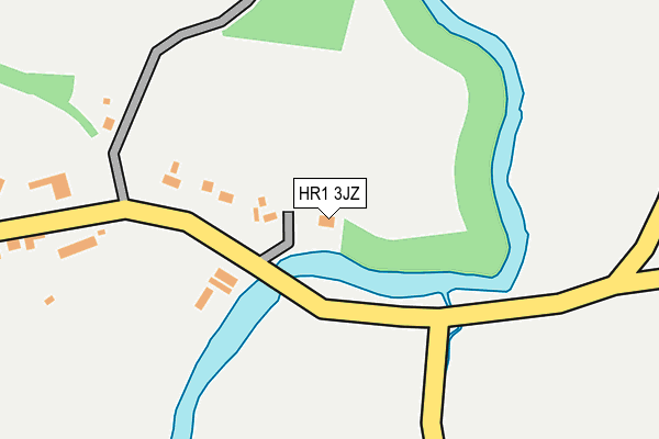 HR1 3JZ map - OS OpenMap – Local (Ordnance Survey)