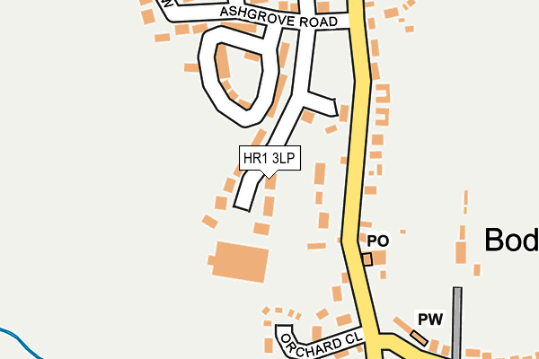 HR1 3LP map - OS OpenMap – Local (Ordnance Survey)