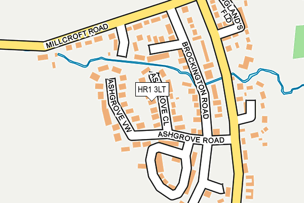 HR1 3LT map - OS OpenMap – Local (Ordnance Survey)