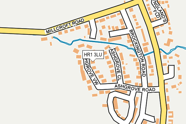 HR1 3LU map - OS OpenMap – Local (Ordnance Survey)