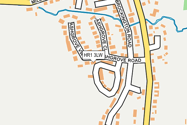 HR1 3LW map - OS OpenMap – Local (Ordnance Survey)
