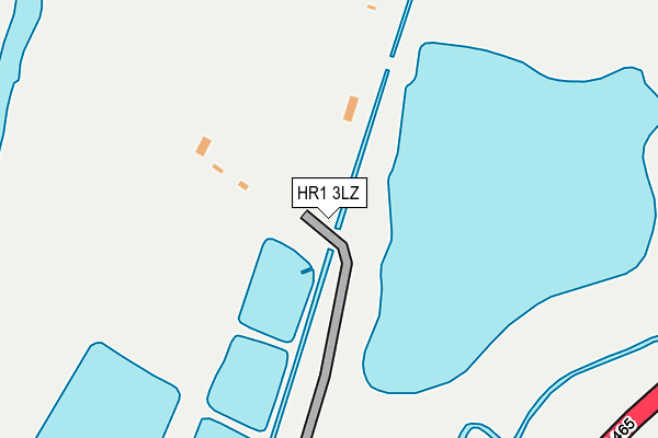 HR1 3LZ map - OS OpenMap – Local (Ordnance Survey)
