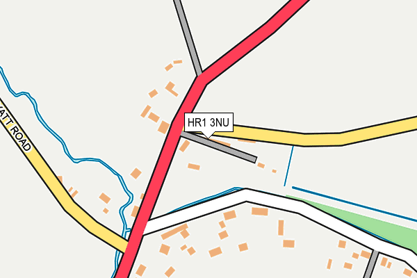 HR1 3NU map - OS OpenMap – Local (Ordnance Survey)
