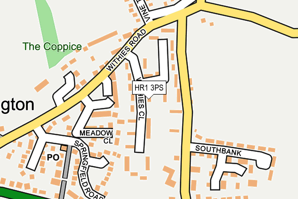 HR1 3PS map - OS OpenMap – Local (Ordnance Survey)