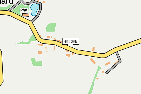 HR1 3RB map - OS OpenMap – Local (Ordnance Survey)