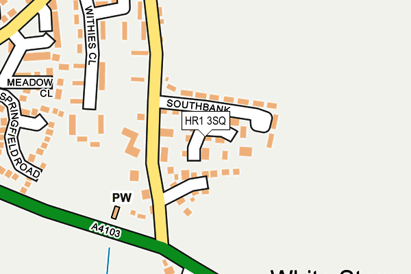 HR1 3SQ map - OS OpenMap – Local (Ordnance Survey)