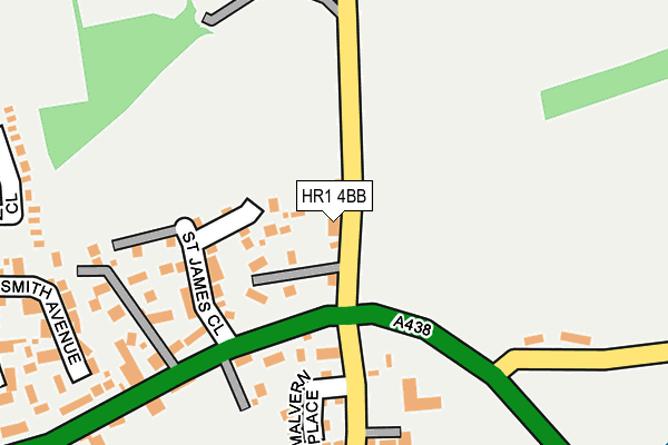 HR1 4BB map - OS OpenMap – Local (Ordnance Survey)