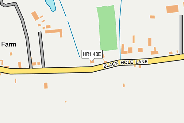HR1 4BE map - OS OpenMap – Local (Ordnance Survey)