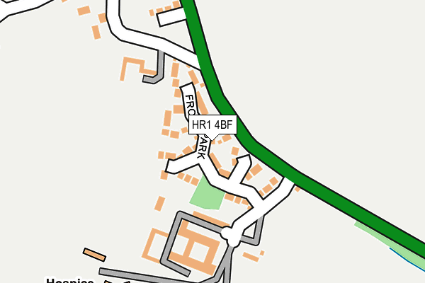HR1 4BF map - OS OpenMap – Local (Ordnance Survey)