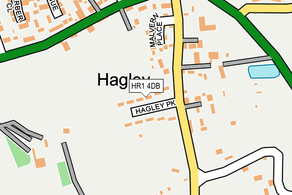 HR1 4DB map - OS OpenMap – Local (Ordnance Survey)